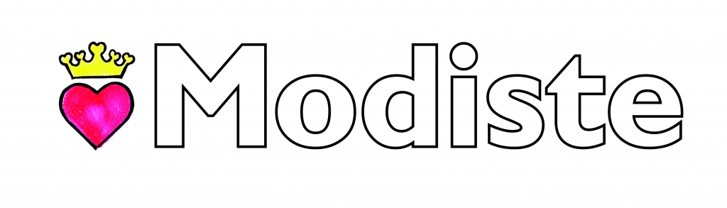 Nieuw Modiste logo met getekende onderdelen