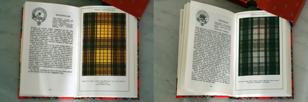 Modarium afbeelding van "The clans and tartans of Scotland" door "Robert Bain" geel en grijs