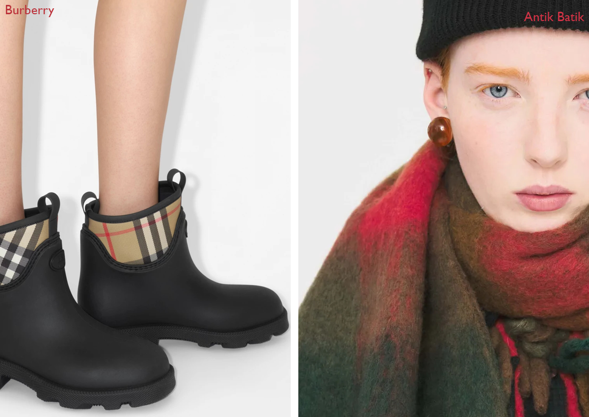 geruite sjaal tas schoenen trend