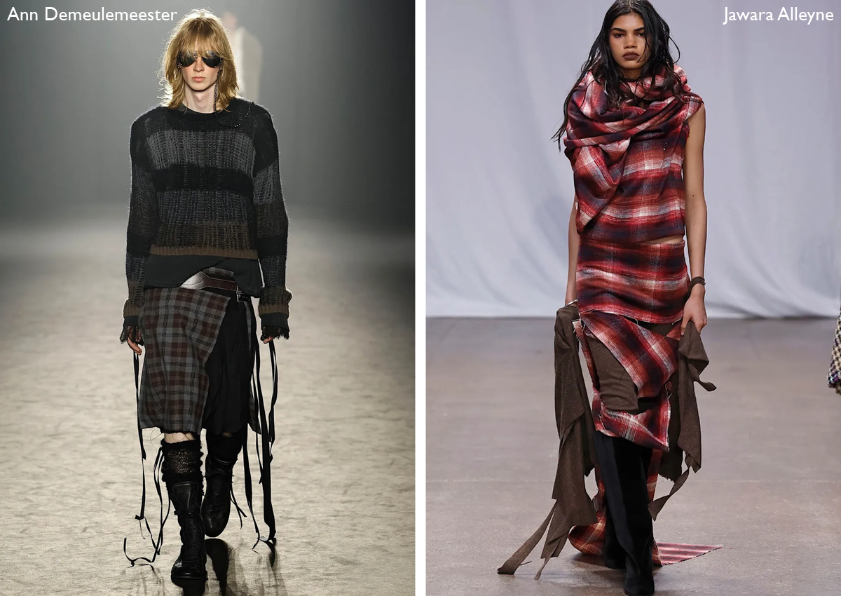 grunge ruitmode herfst winter 2025