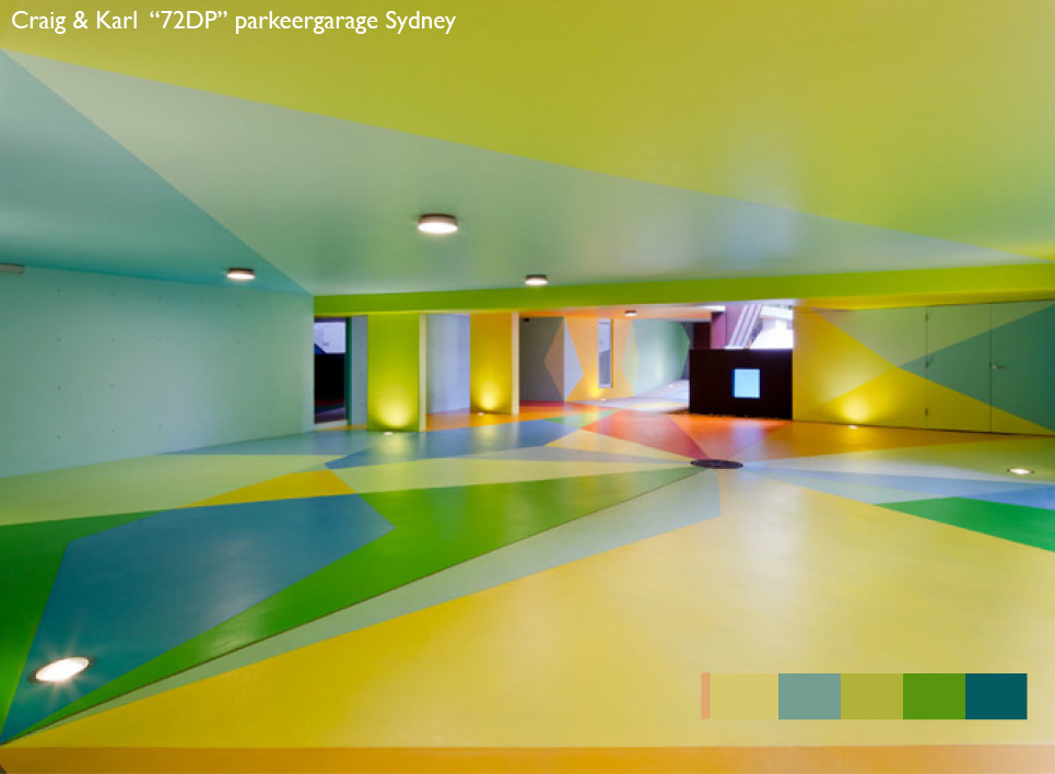 Design waarin gedempte kleuren botsen of samenwerken