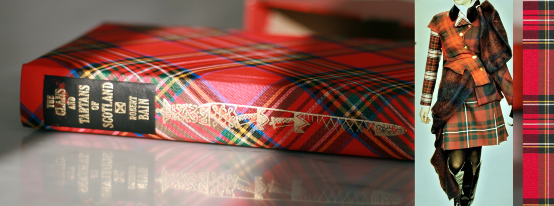 het boekje The clans and tartans of Scotland met fashion beeld