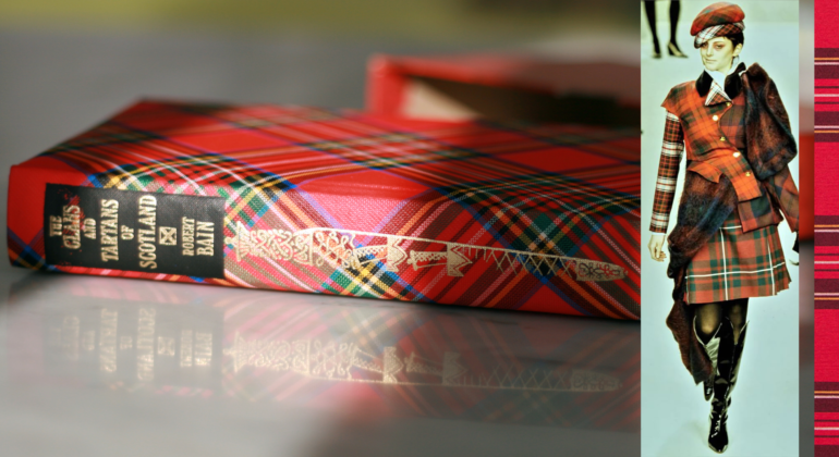 het boekje The clans and tartans of Scotland met fashion beeld