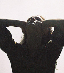 silhouet in tegenlicht